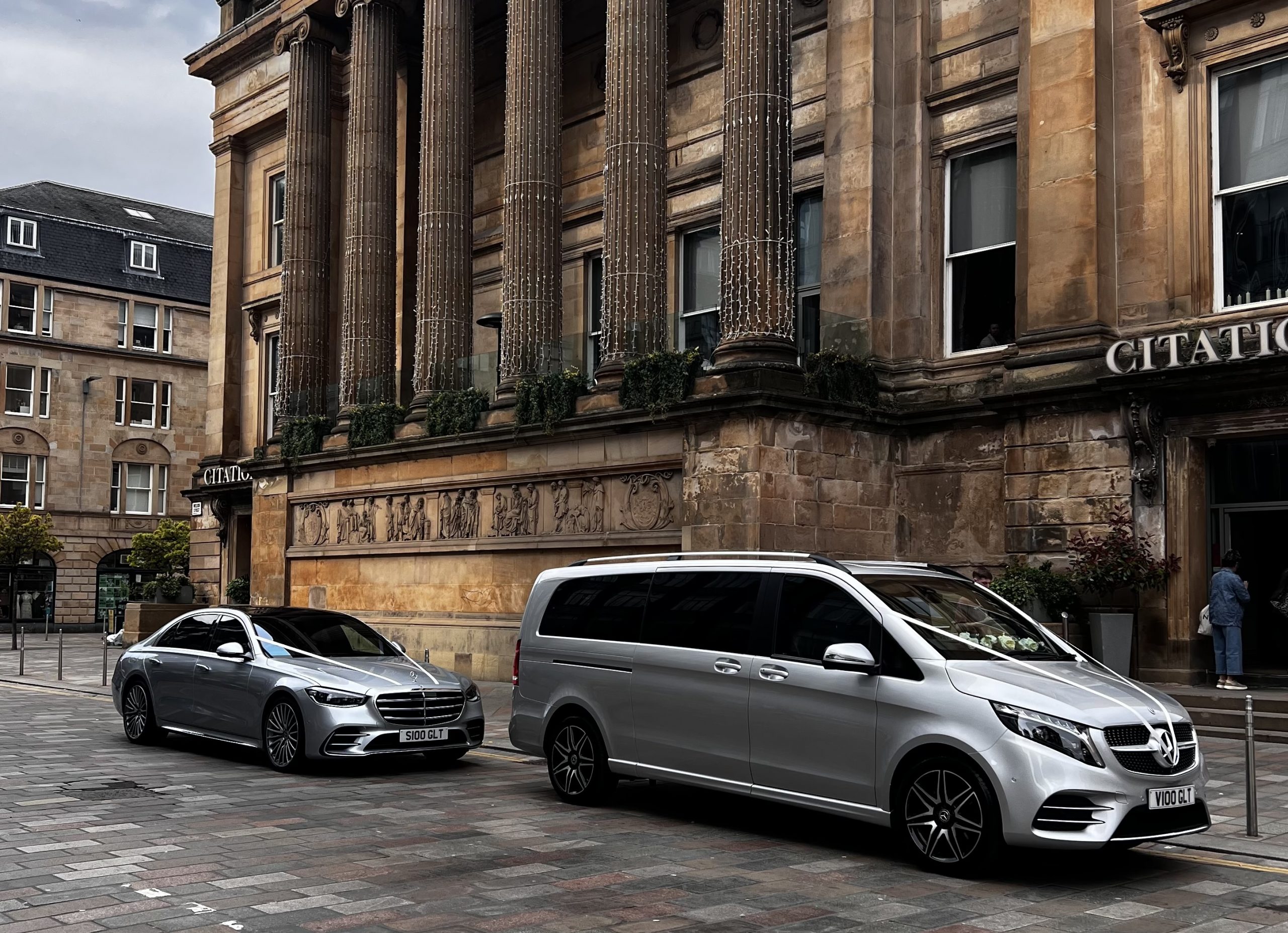 glasgow luxury transfer chauffeured winter weddings